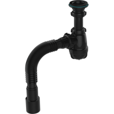 Aquant Сифон для раковин с трубой Черный (S1083-35-MR) в интернет-магазине Акватория, Керчь