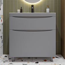 Тумба напольная Остин серая ((под умывальник Слим 60/Breeze 60/V30 Rado) в интернет-магазине Акватория, Керчь