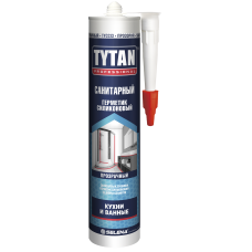71538 Titan Professional Герметик Силиконовый санитарный Безцветный 280мл.(10131010/291120/0212856) в интернет-магазине Акватория, Керчь